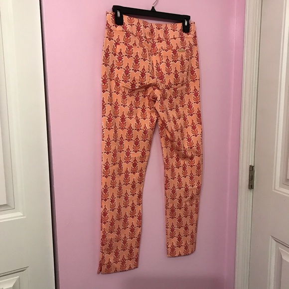 Spartina Maren Pull On Pant pink Callawassie Blooms size xs - Picture 5 of 5